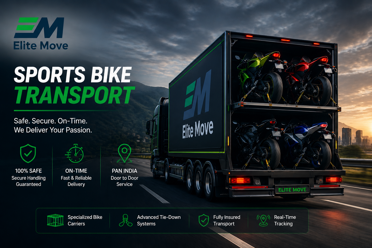 Sports Bike Transport Services in India